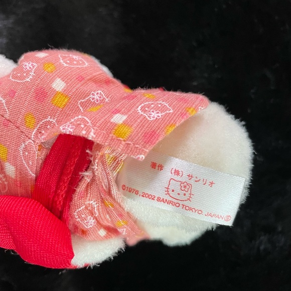 Rare Hello Kitty Japanese Pink Kimono Standing Plush Doll Sanrio 2002 - Picture 7 of 7